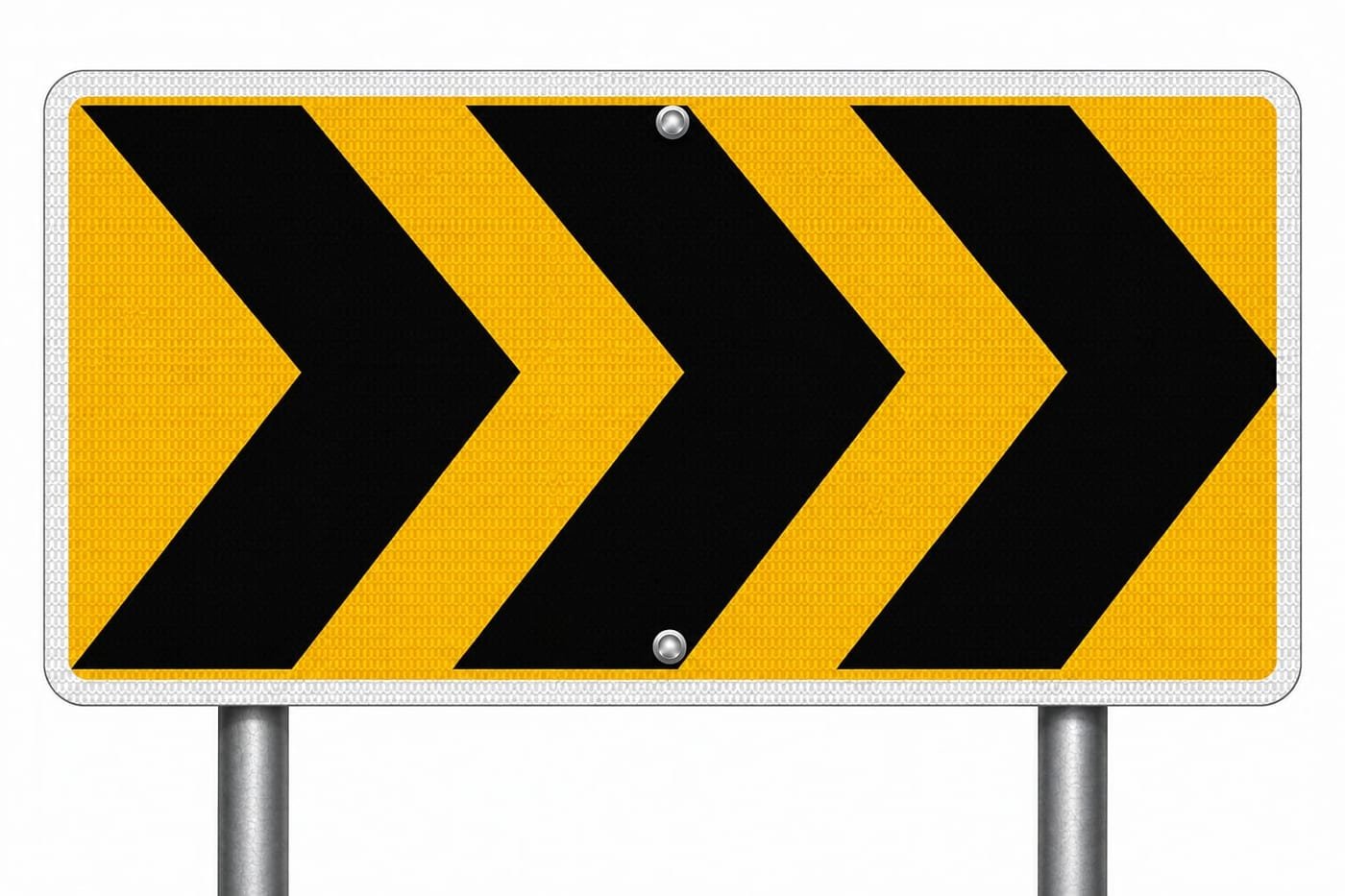 Chevron Sign Board &mdash; cautionary road sign board