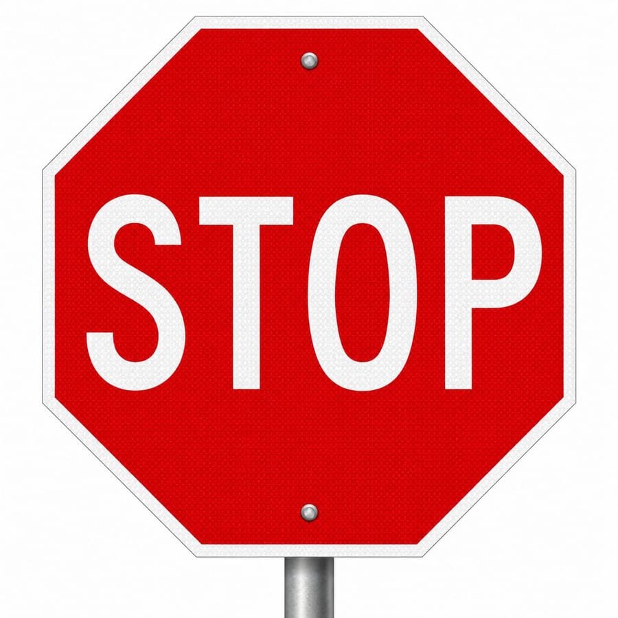 Stop Sign Board &mdash; mandatory road sign board