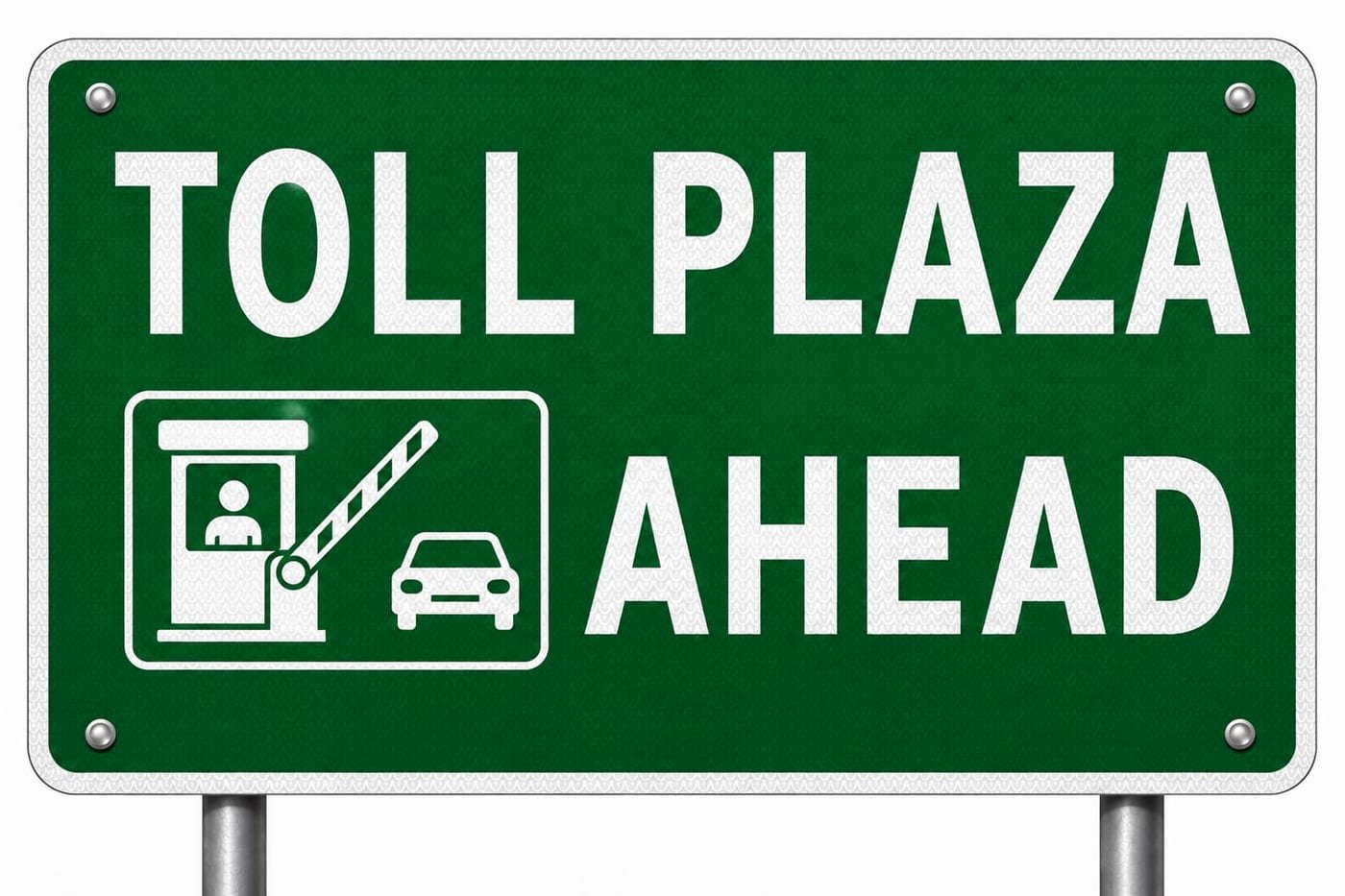 Toll Plaza Sign Board &mdash; informatory road sign board